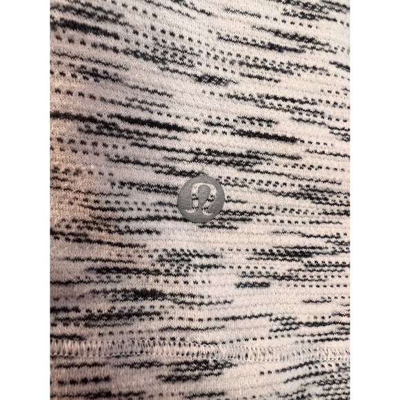 Lululemon Meant To Move Long Sleeve Shirt in Tiger Space Dye Black White - Picture 7 of 8